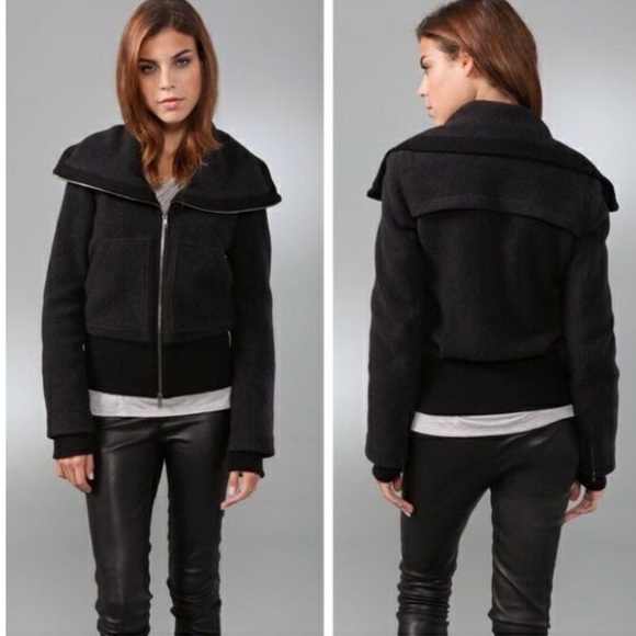 Theory Jackets & Blazers - Theory Louina Amazing Wool Cashmere Zip Jacket Size P